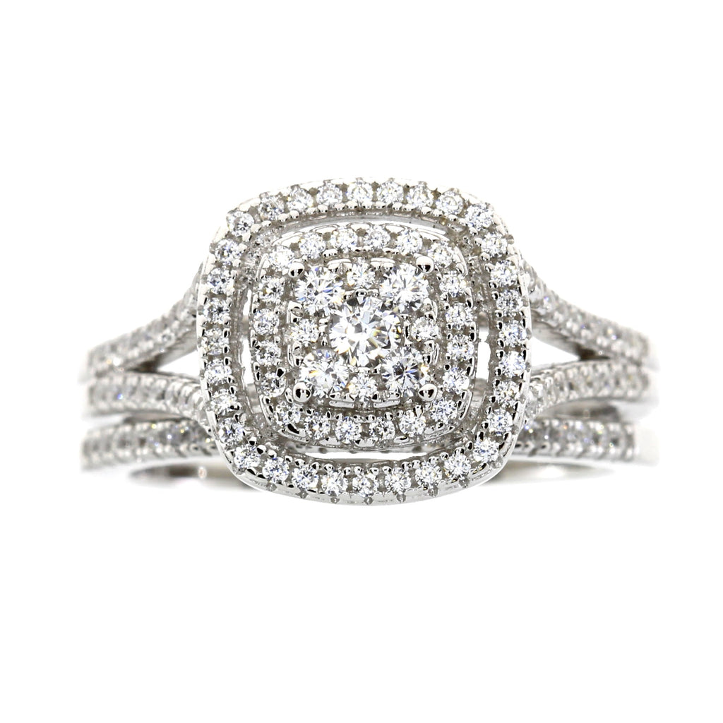 Cubic Zirconium CZ SS Bridal Sterling Silver