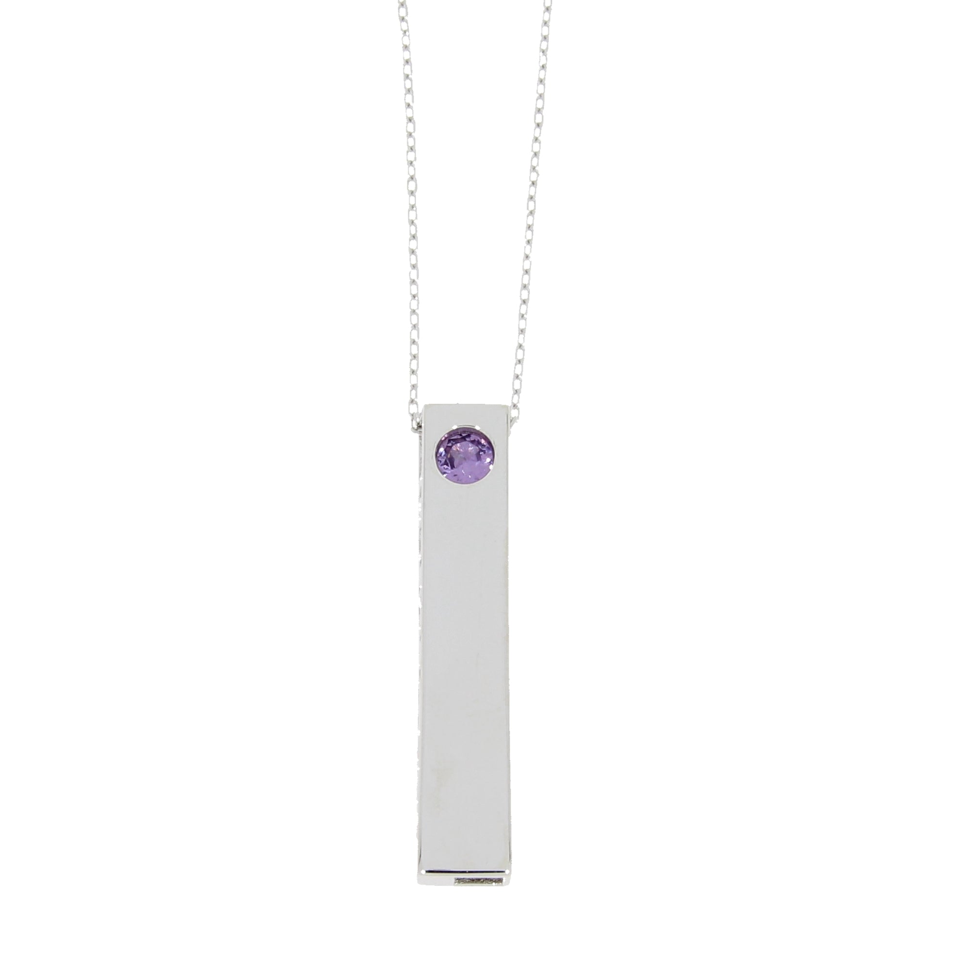 Created Alexandrite Fashion Pendants Sterling Silver
