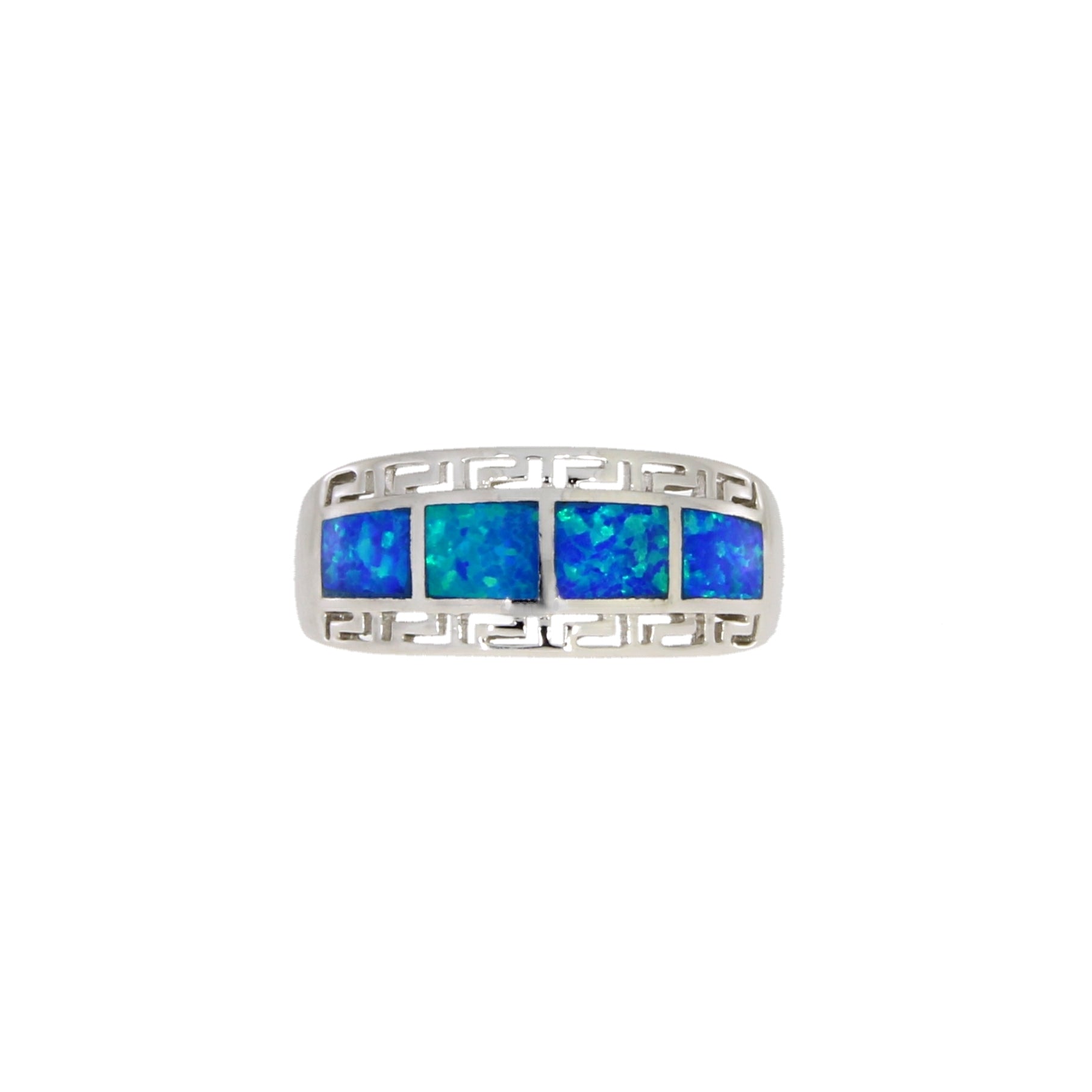 Created Opal Ring Sterling Silver