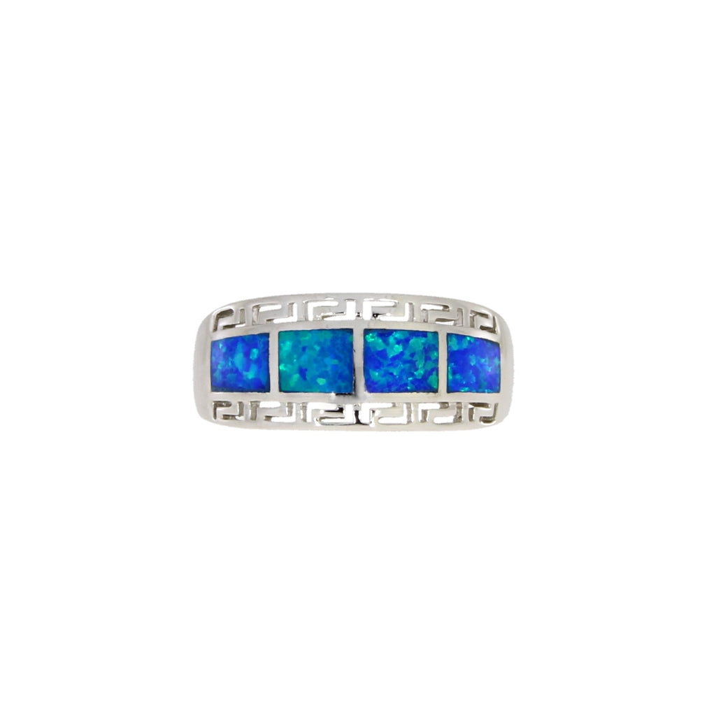 Created Opal Ring Sterling Silver