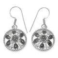 0.18 Carat Genuine Blue Diamond .925 Sterling Silver Earrings