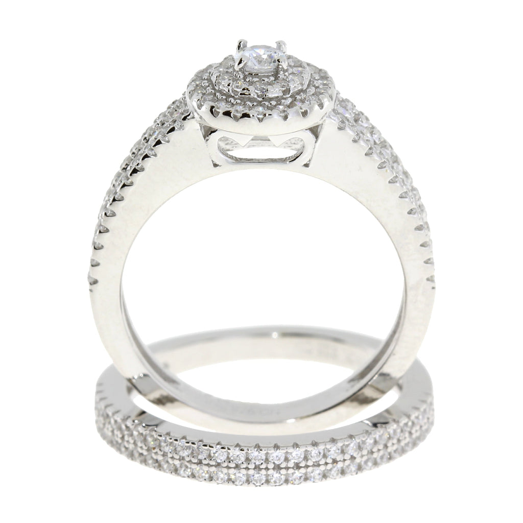 Cubic Zirconia CZ SS Bridal Sterling Silver