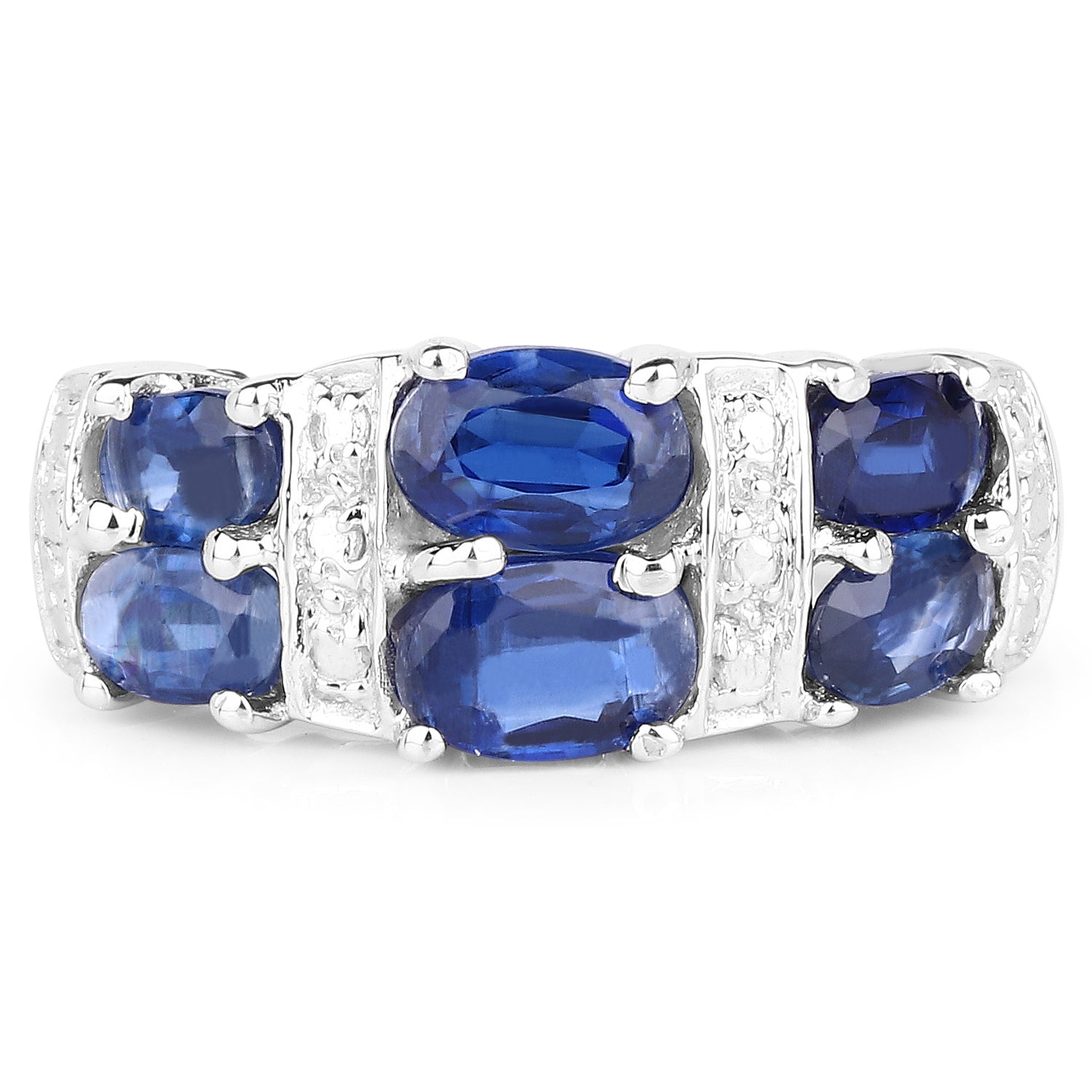 2.44 Carat Genuine Kyanite .925 Sterling Silver Ring