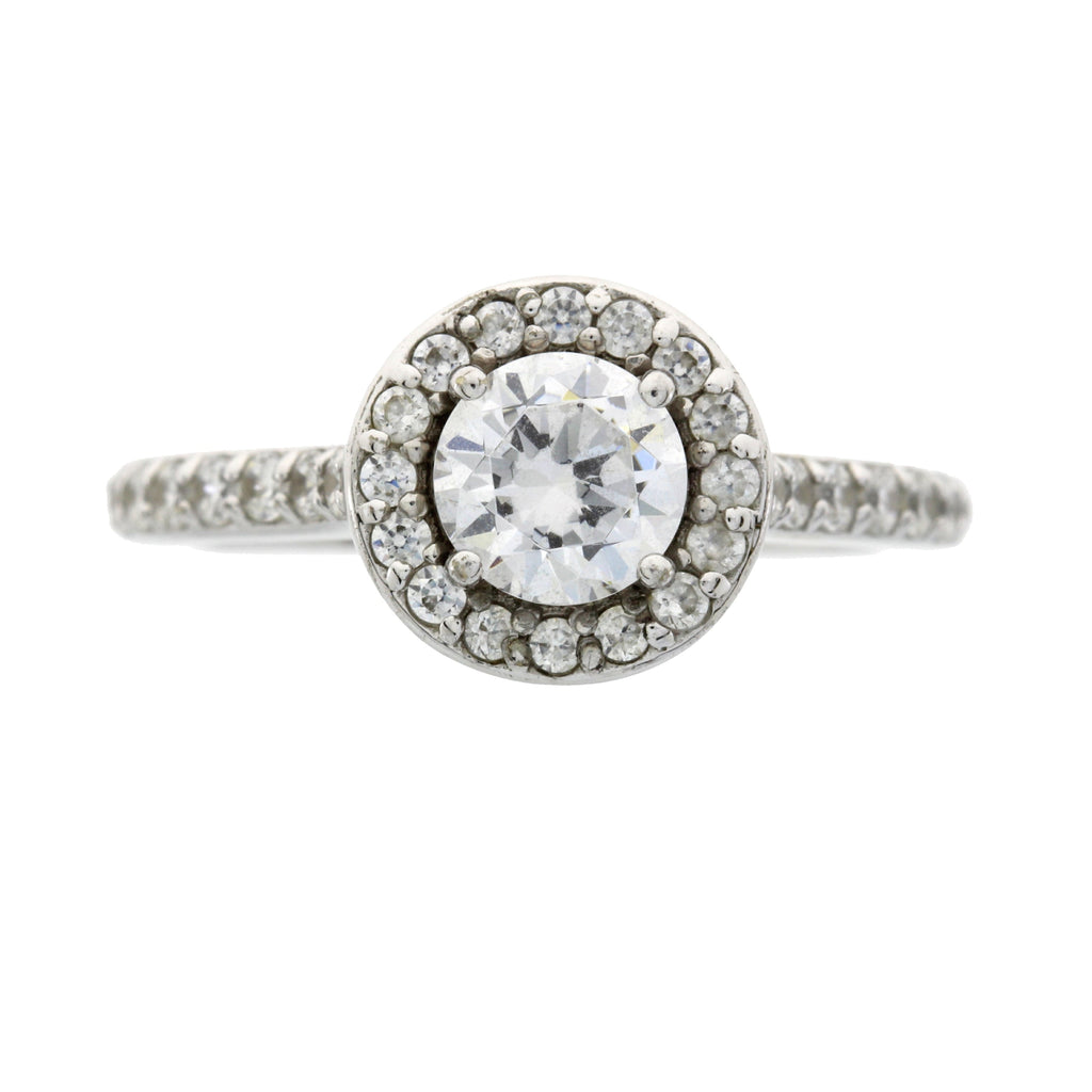 Cubic Zirconium Ring Sterling Silver