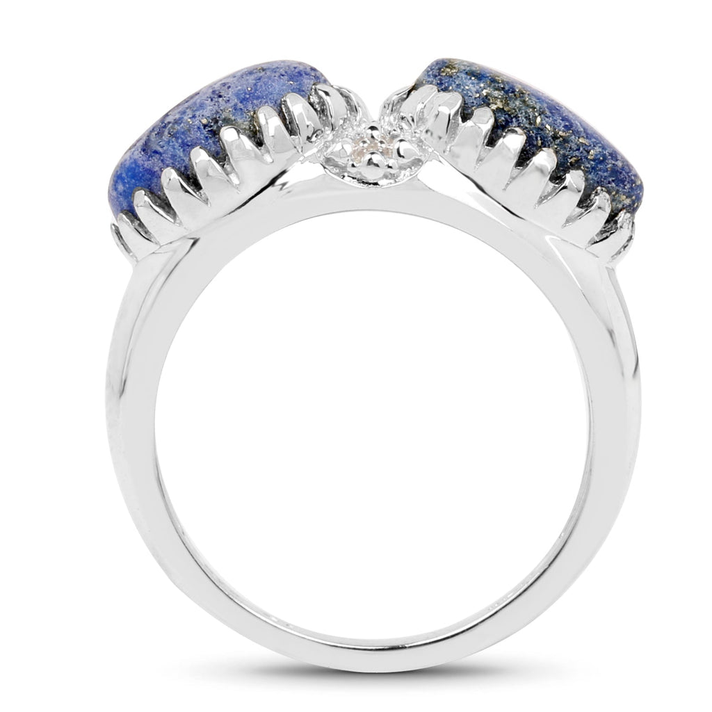 2.28 Carat Genuine Lapis Lazuli .925 Sterling Silver Ring