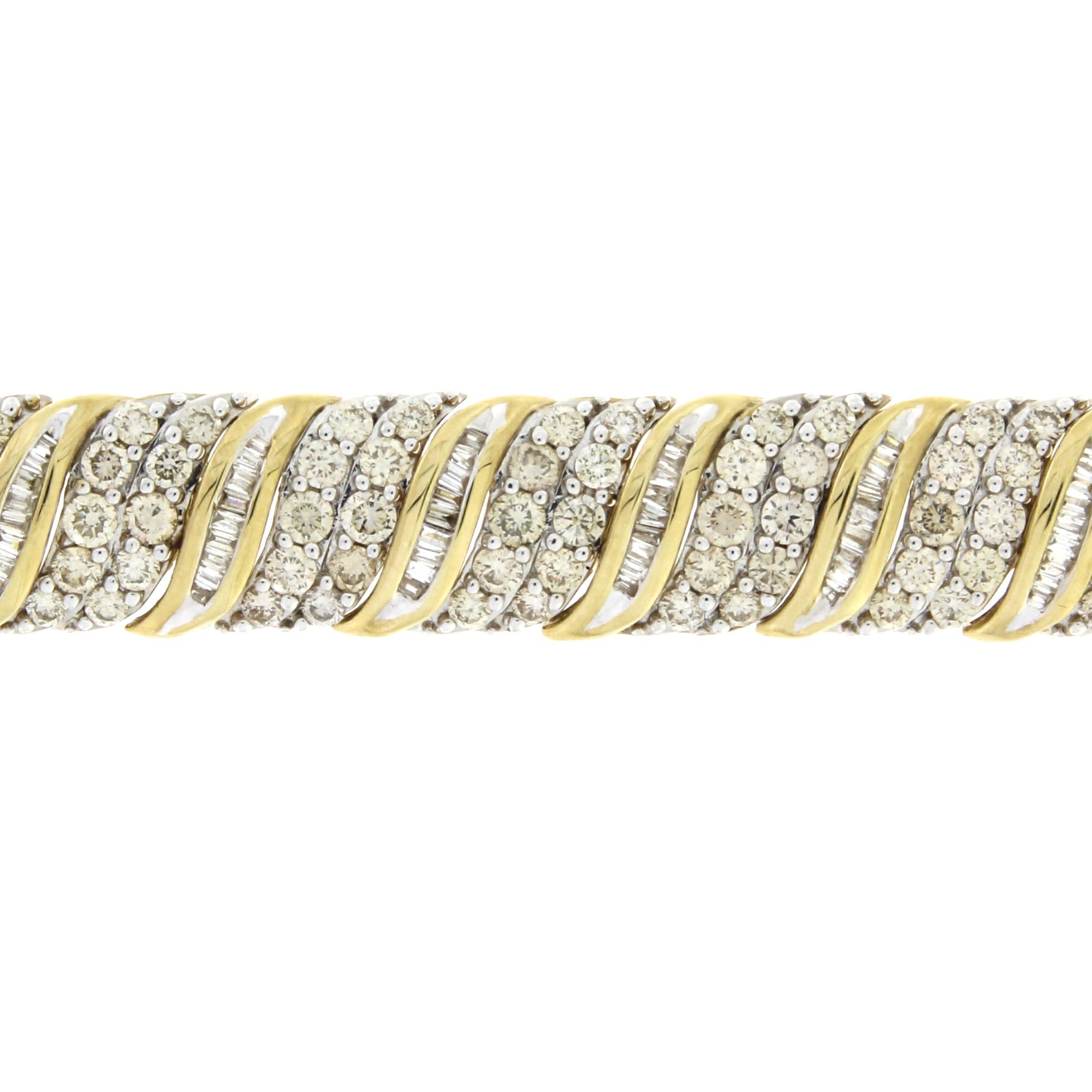 10.00ct Diamond Tennis Bracelet 10KT Yellow Gold