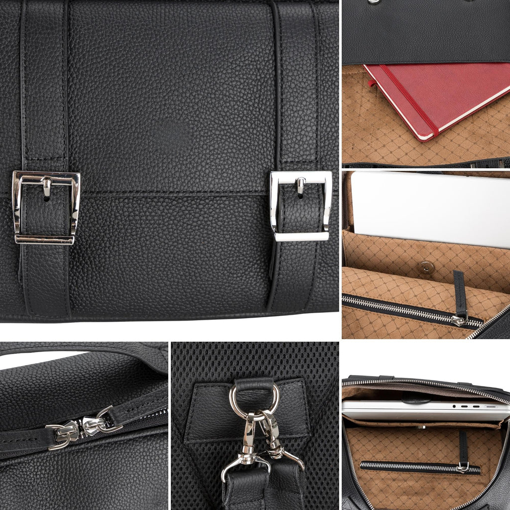 Elmira Leather Laptop Backpack for Men and Women