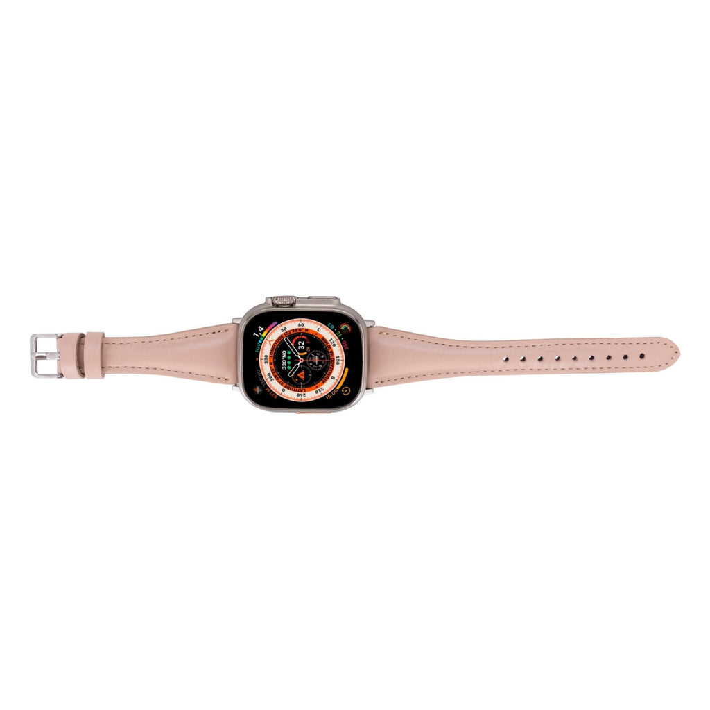 Evansville Slim Leather Bands for Apple Watch 9, Ultra 2 & SE