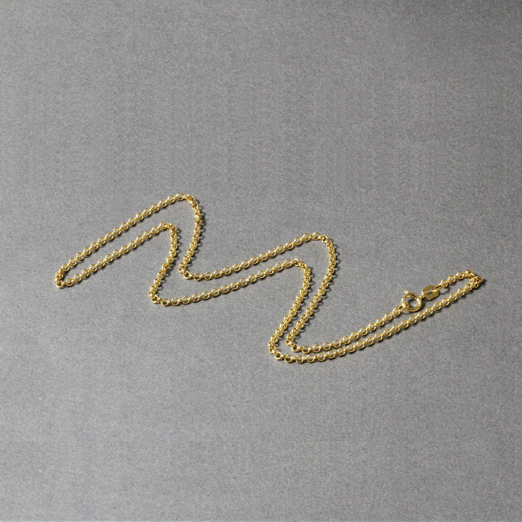 14k Yellow Gold Rolo Chain 1.9mm