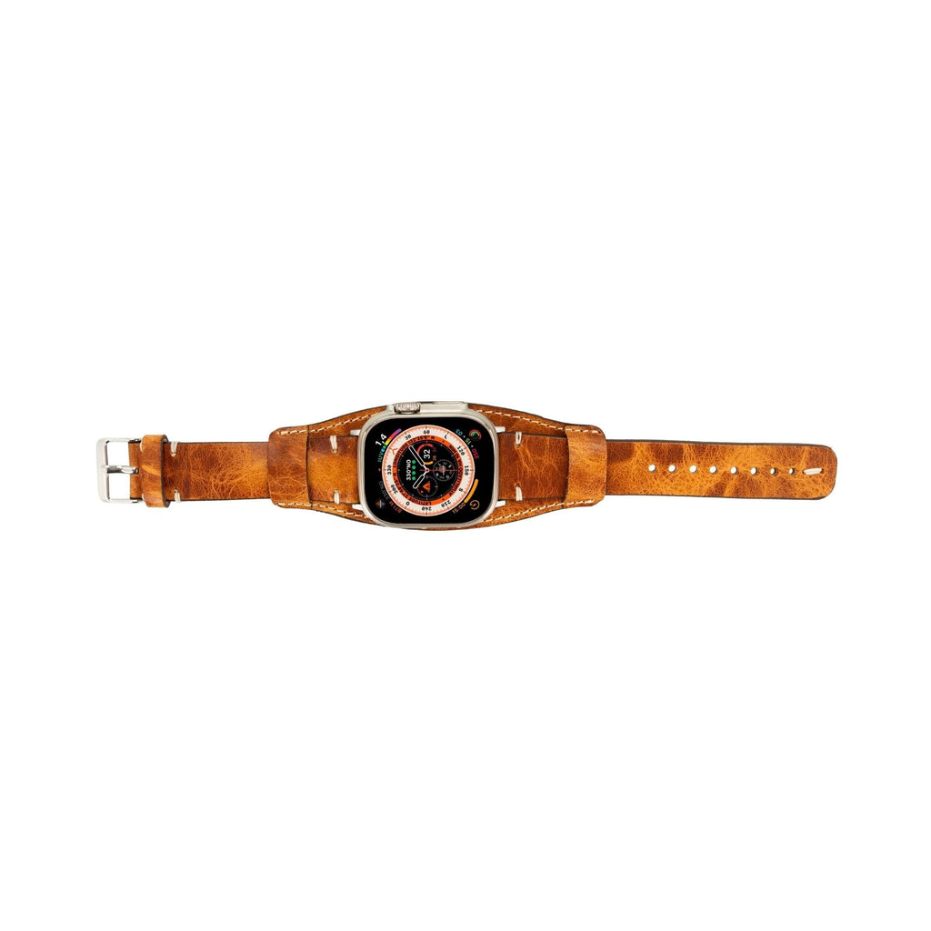 Fort Cuff Leather Bands for Apple Watch 9, Ultra 2 & SE