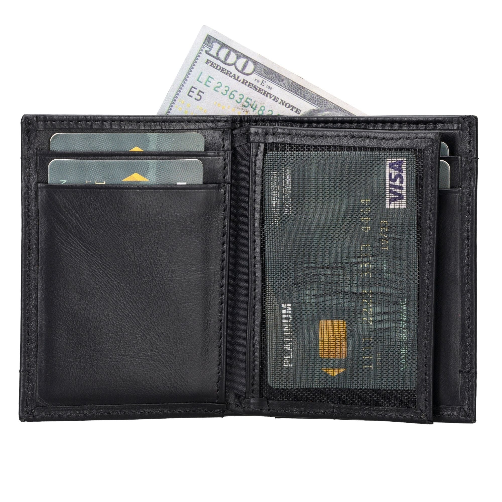 Glendo Apple AirTag Slot Leather Wallet, Handcrafted, Unisex
