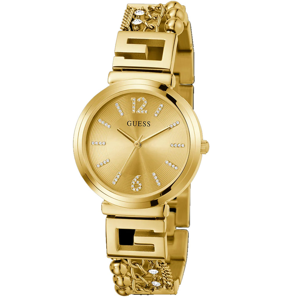 Guess Women's Gold Tone Analog