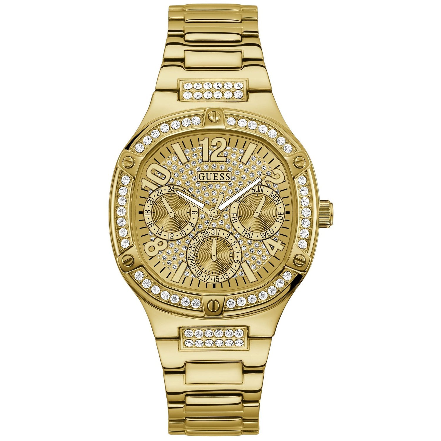 Guess Women's Gold Tone Multi-function