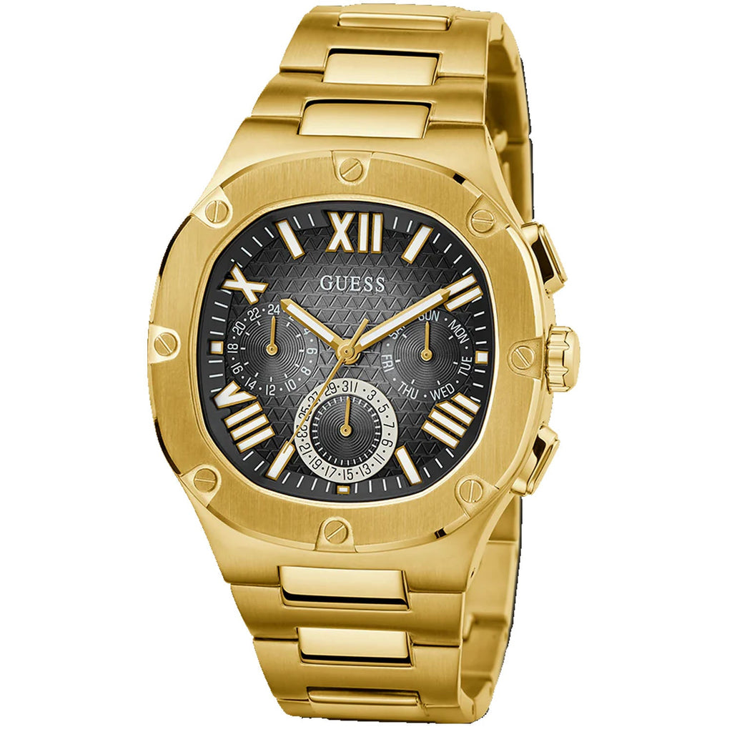Guess Men's Gold Tone Multi-function