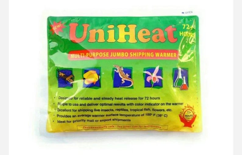 72 Hour Heat Pack Add-On for Plants - UniHeat Safe Shipping in Cold Weather