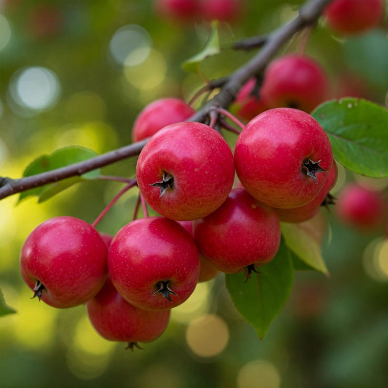 Columbia Edible Crabapple Tree Seedling 12-18" Live Plant Malus fusca - Hardy, Low-Maintenance, Wildlife-Friendly Fruit Tree