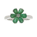 1.14ct Emerald Zircon Ring Sterling Silver