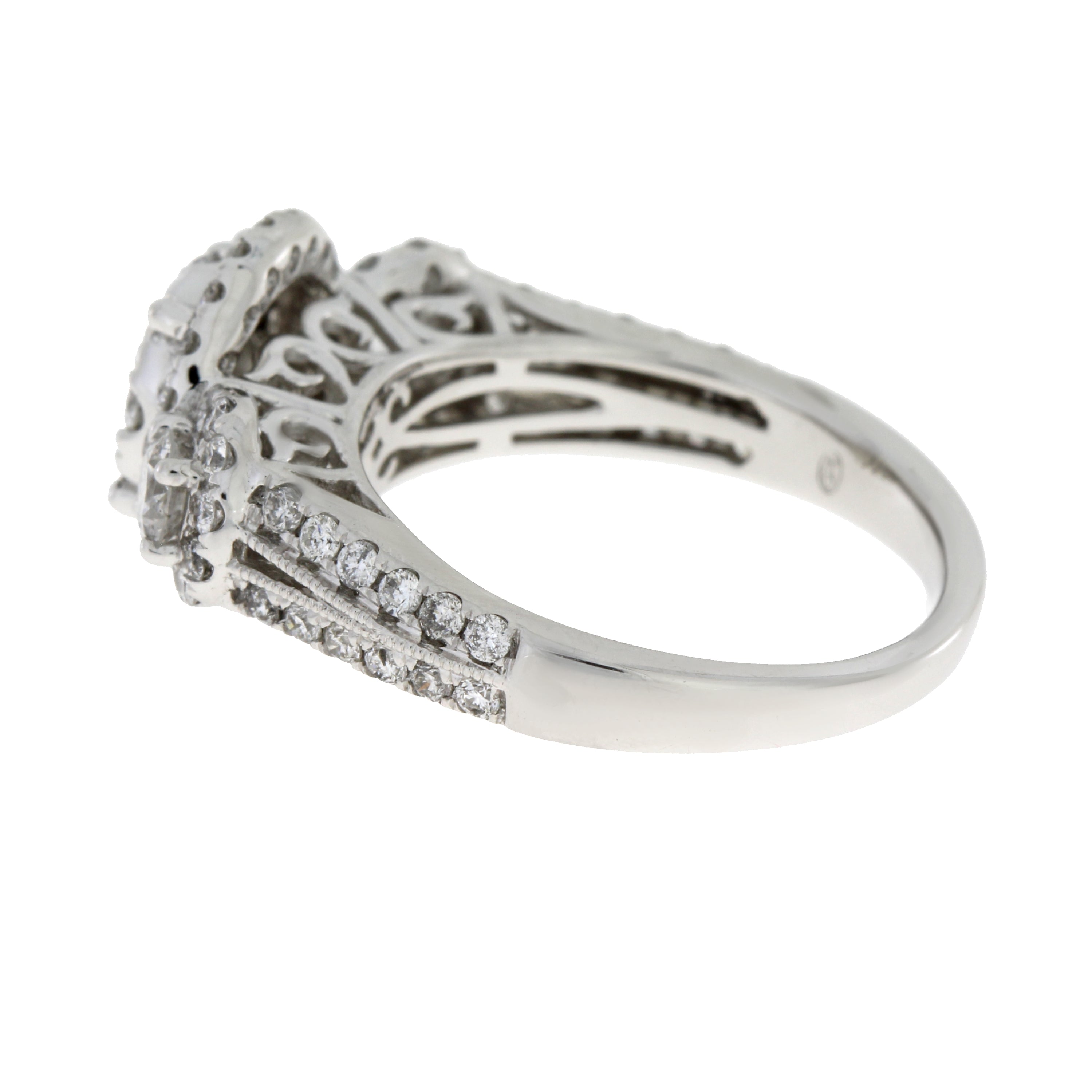 1.50ct Diamond 3 Stone Ring 14KT White Gold