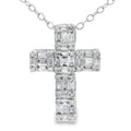.50ct Diamond Cross Religious Pendant 10KT White Gold