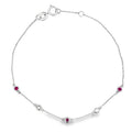 .16ct Ruby Diamond Bracelet 14KT White Gold