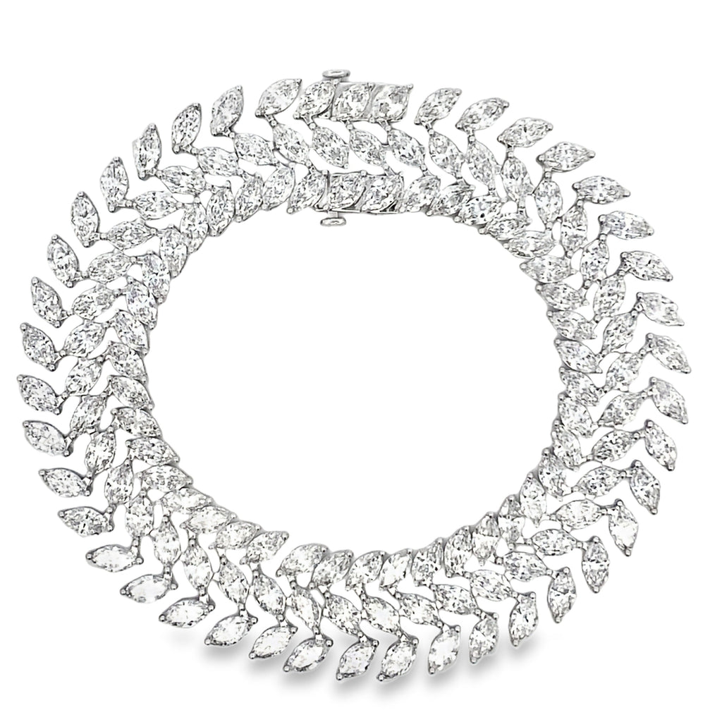 Lab Grown Diamond Tennis Bracelet 14KT White Gold