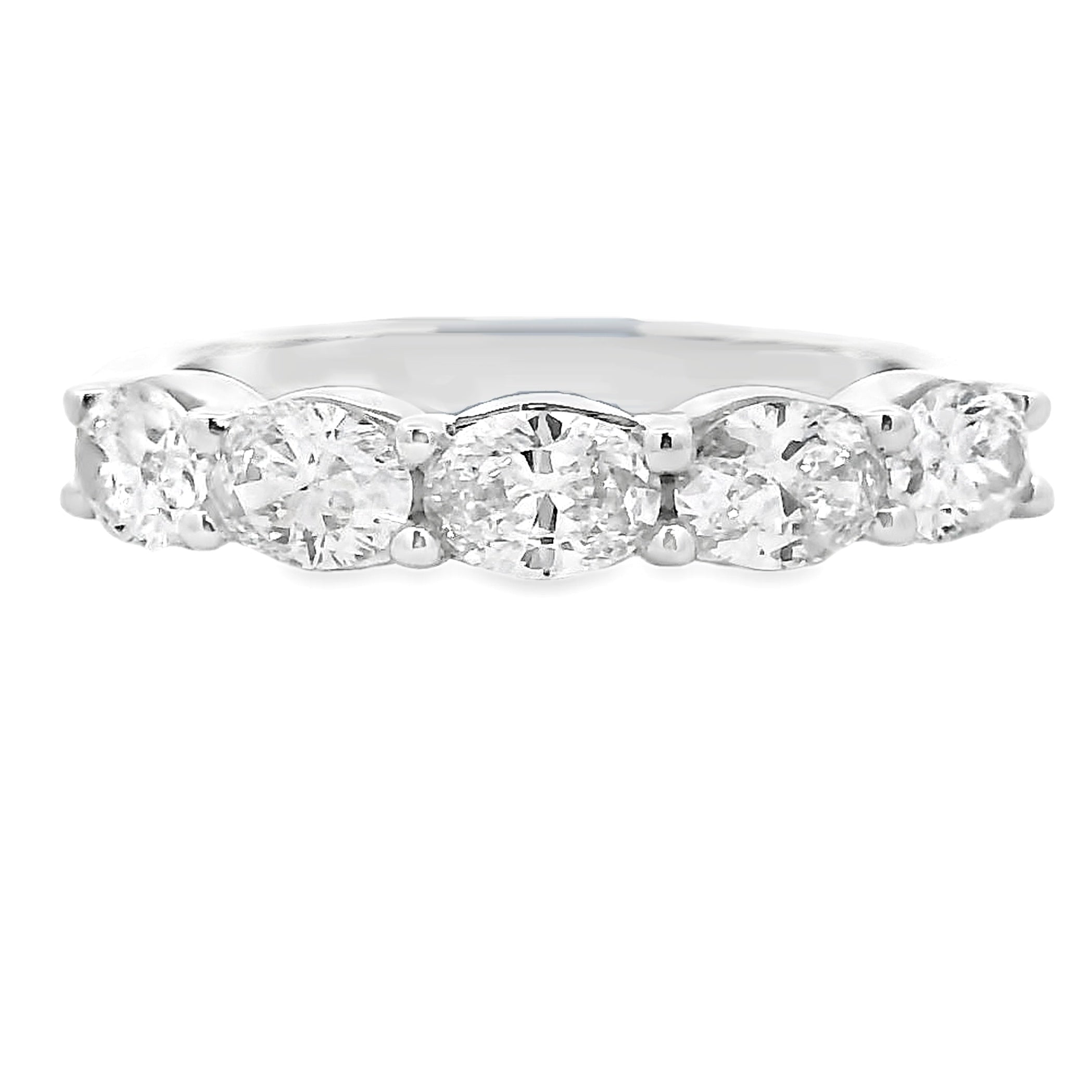 Lab Grown Diamond Wedding Band Ring 14KT White Gold
