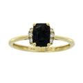 1.38ct Sapphire Diamond Ring 14KT Yellow Gold