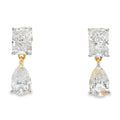 2.50ct Lab Grown Diamond Earrings 14KT Yellow Gold