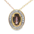 .39ct Quartz Diamond Fashion Pendants 10KT Yellow Gold