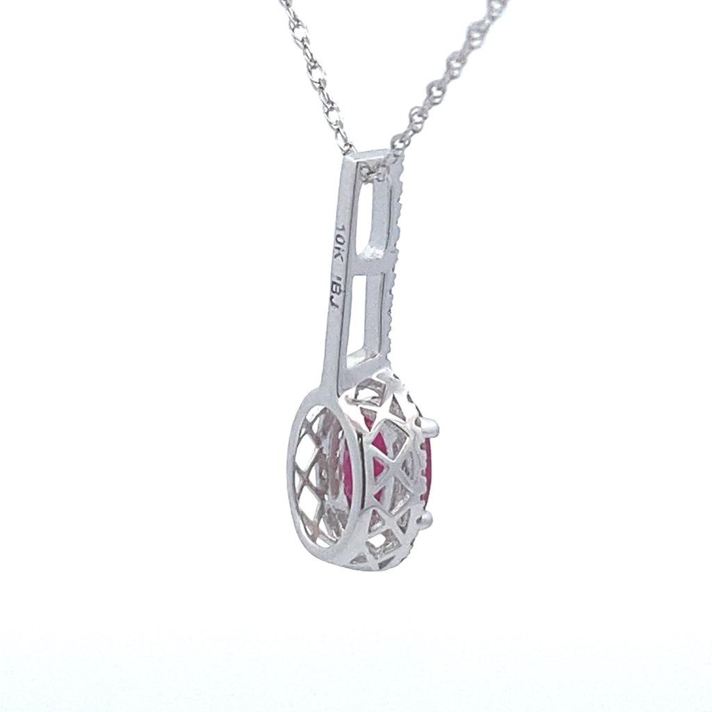 .45ct Ruby Diamond Fashion Pendants 10KT White Gold