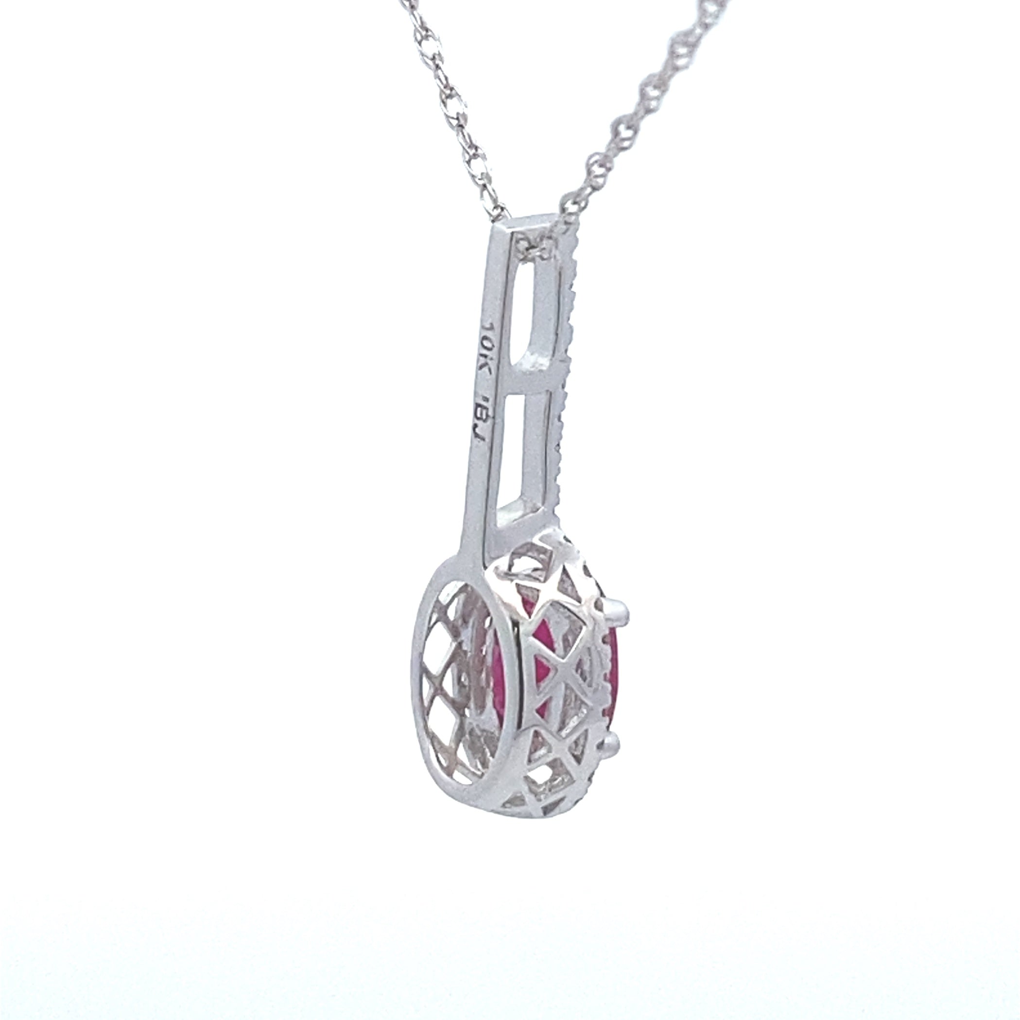 .45ct Ruby Diamond Fashion Pendants 10KT White Gold
