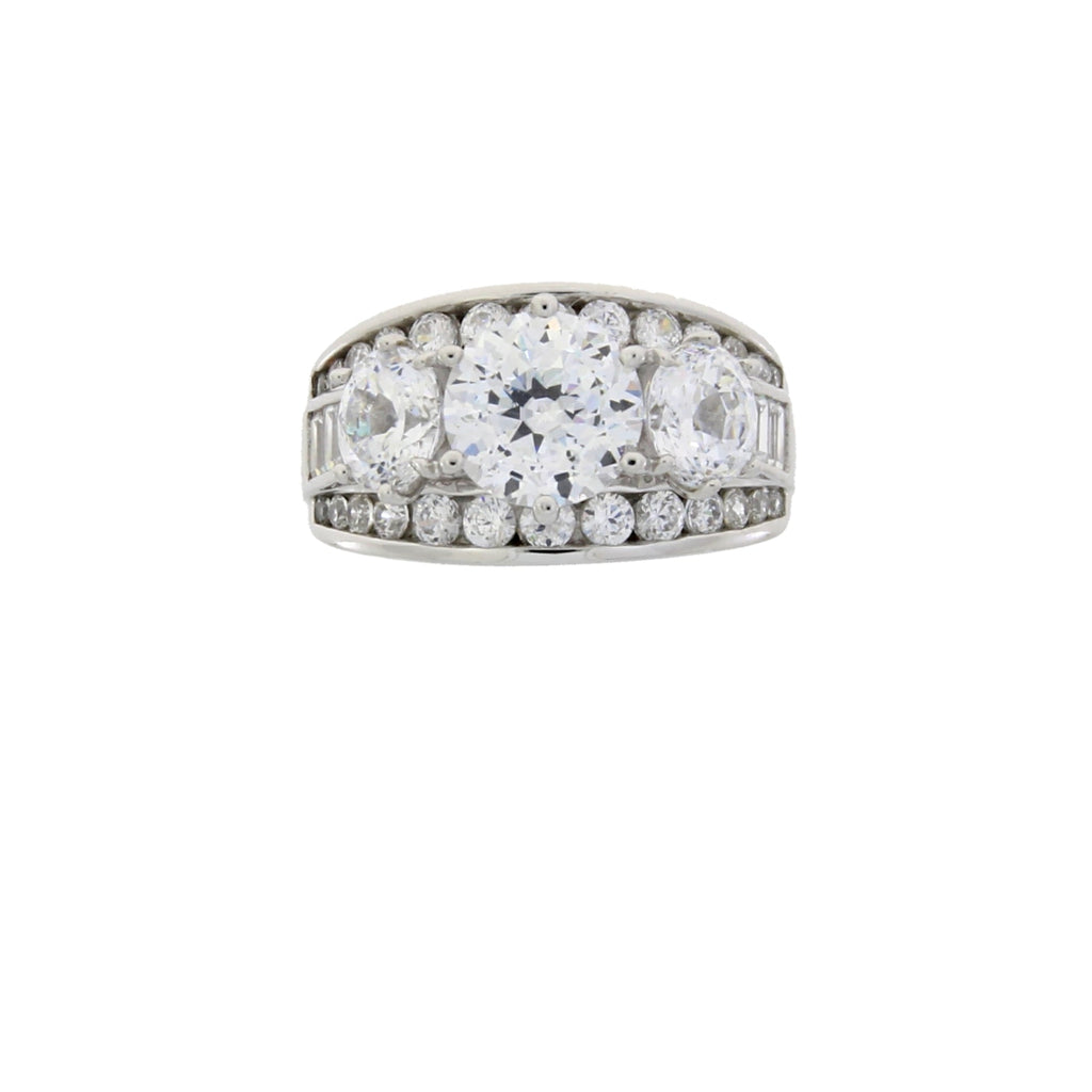 Cubic Zirconium CZ SS Bridal Sterling Silver