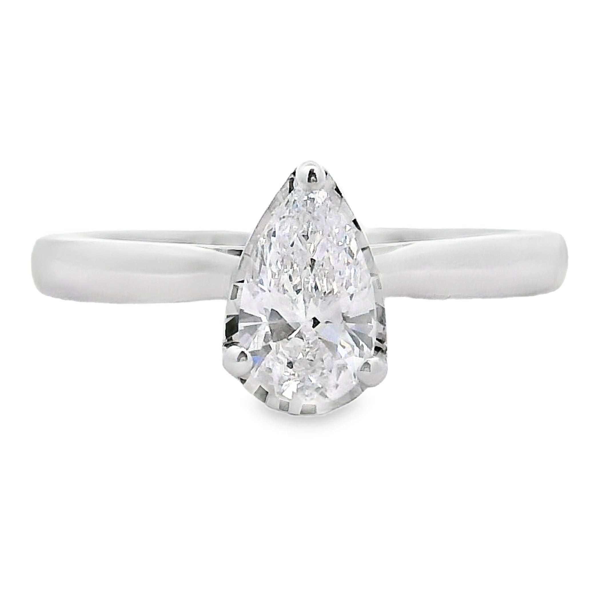 Genuine .50ct Lab Grown Diamond  10KT White Gold