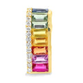 Sapphire Diamond Fashion Pendants 14KT Yellow Gold
