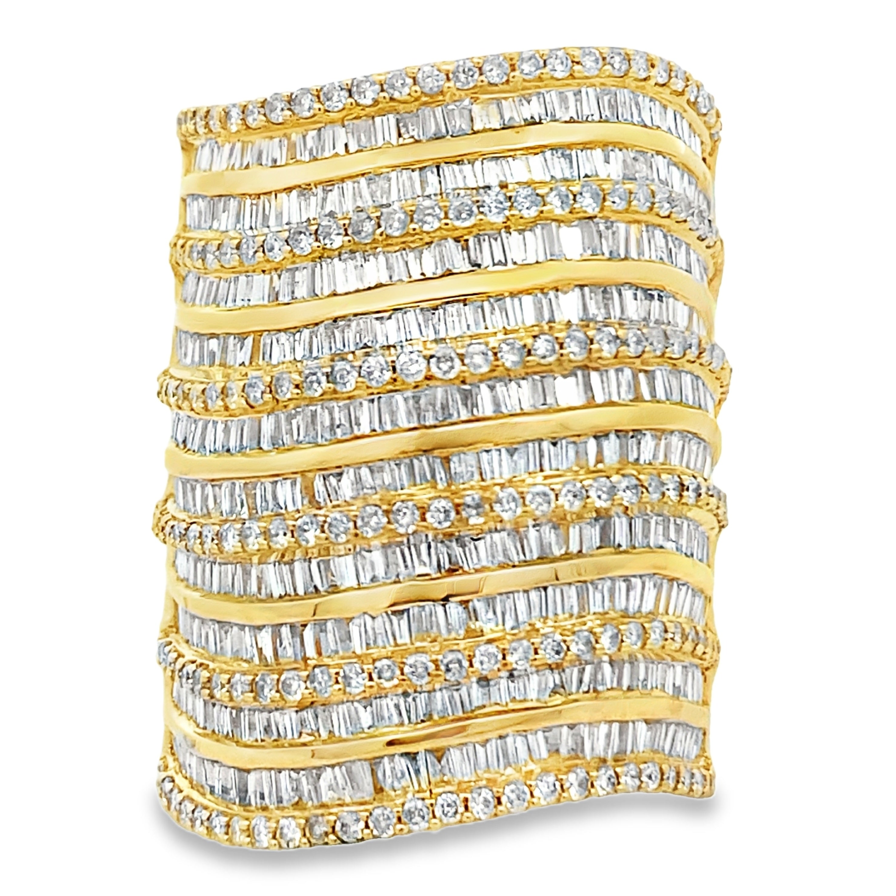 3.25ct Diamond Ring 14KT Yellow Gold