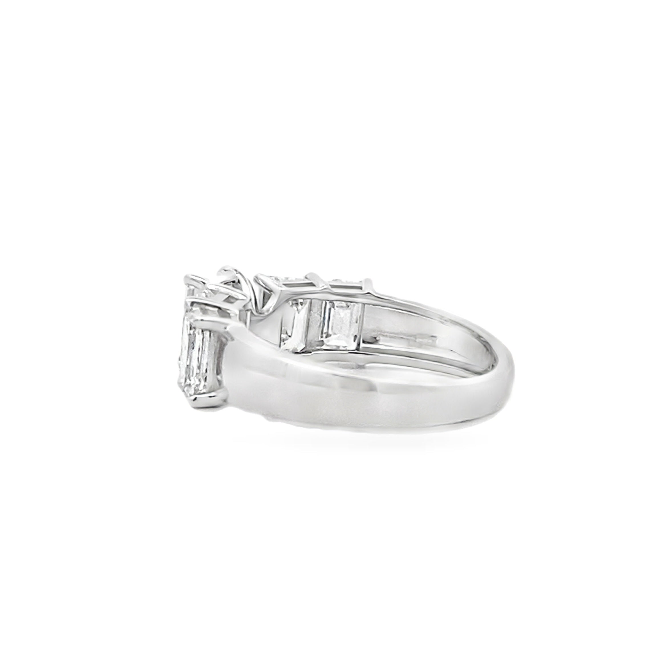 4.00ct Lab Grown Diamond Eng Only 14KT White Gold