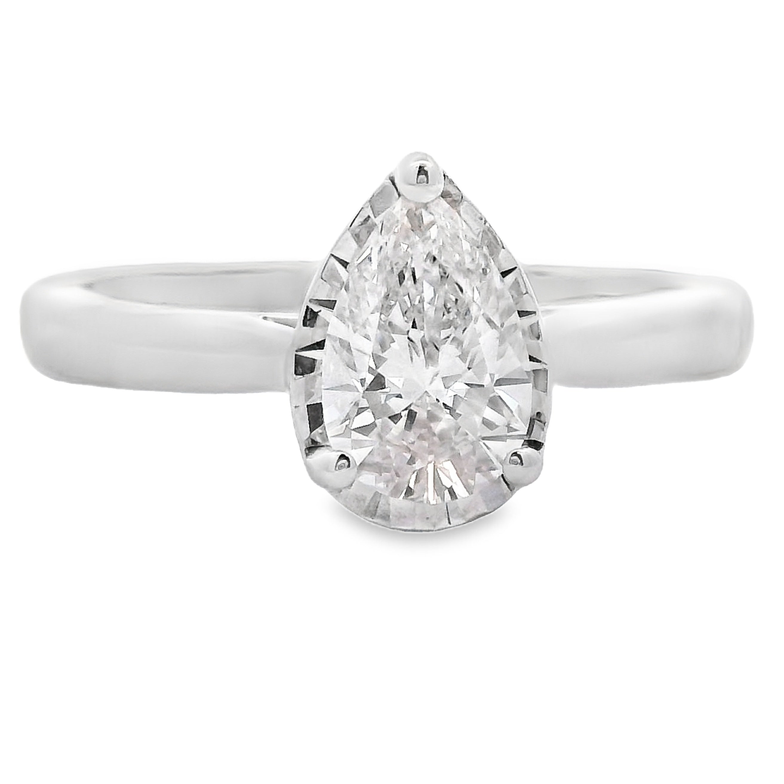 Genuine .75ct Lab Grown Diamond  10KT White Gold