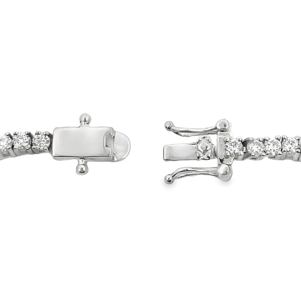 Moissanite Malachite Tennis Bracelet Sterling Silver