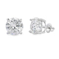8.00ct Moissanite Stud Earrings Sterling Silver
