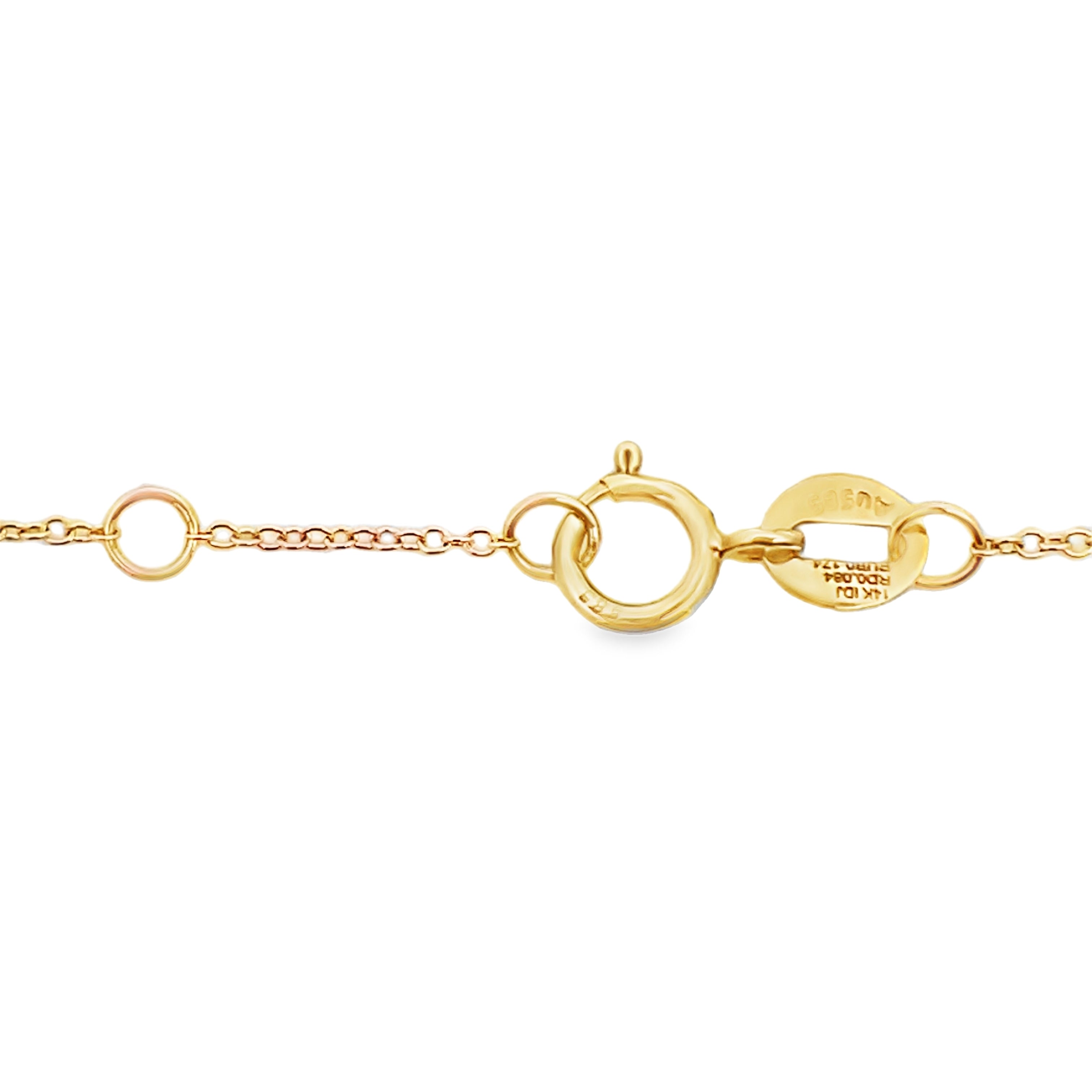 .25ct Ruby Diamond Bracelet 14KT Yellow Gold