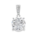 3.00ct Moissanite Pendant Sterling Silver