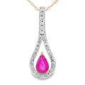 .48ct Ruby Diamond Fashion Pendants 10KT Yellow Gold