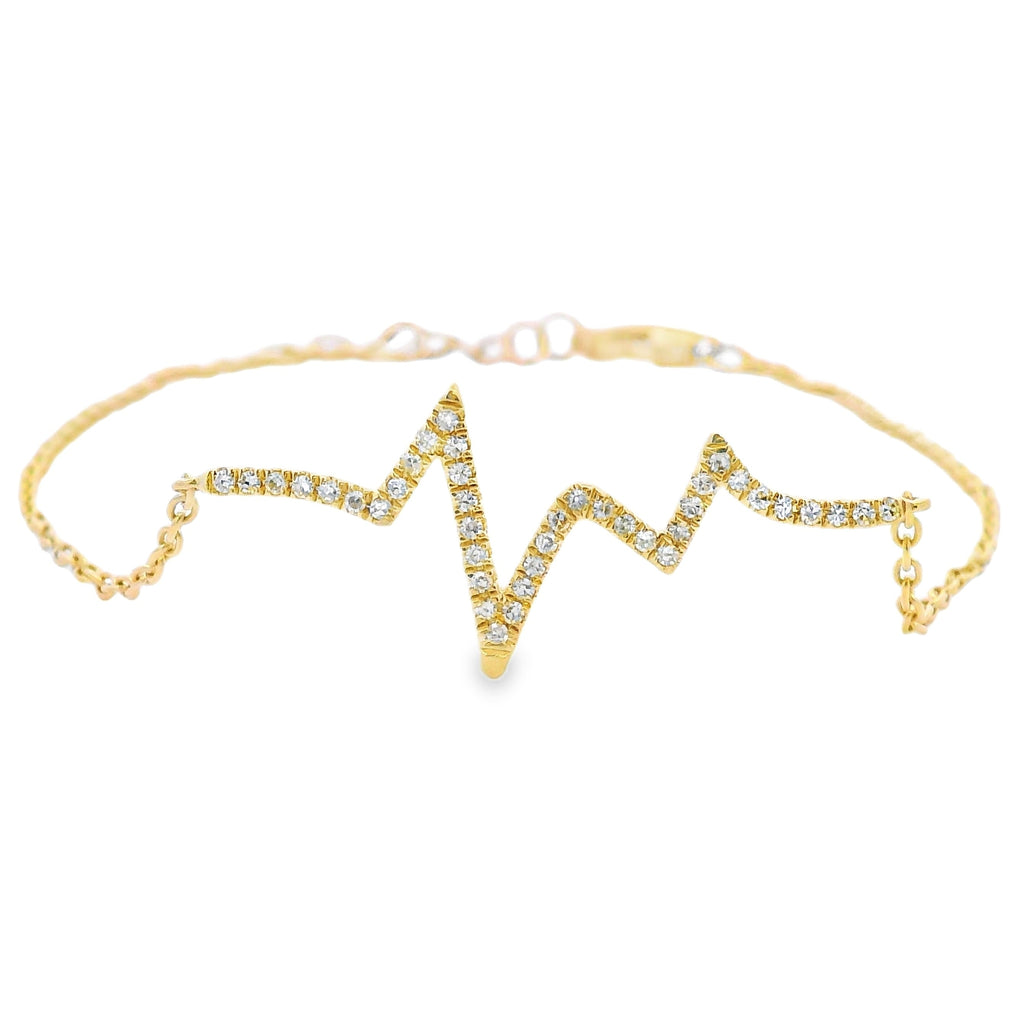 .10ct Diamond Bracelet 14KT Yellow Gold