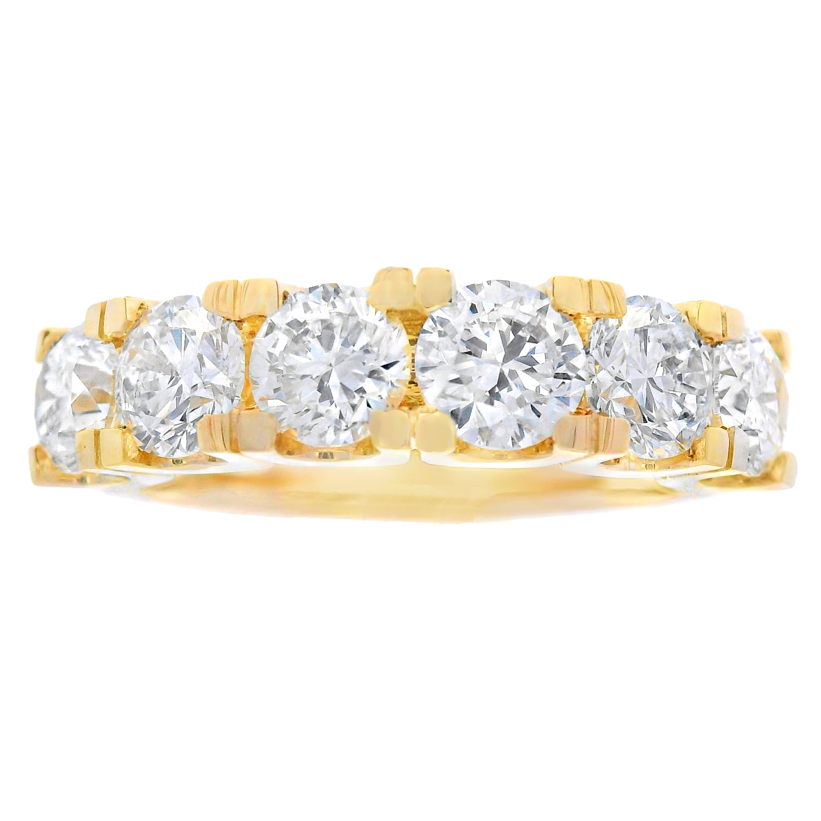 Lab Grown Diamond Wedding Band Ring 10KT Yellow Gold