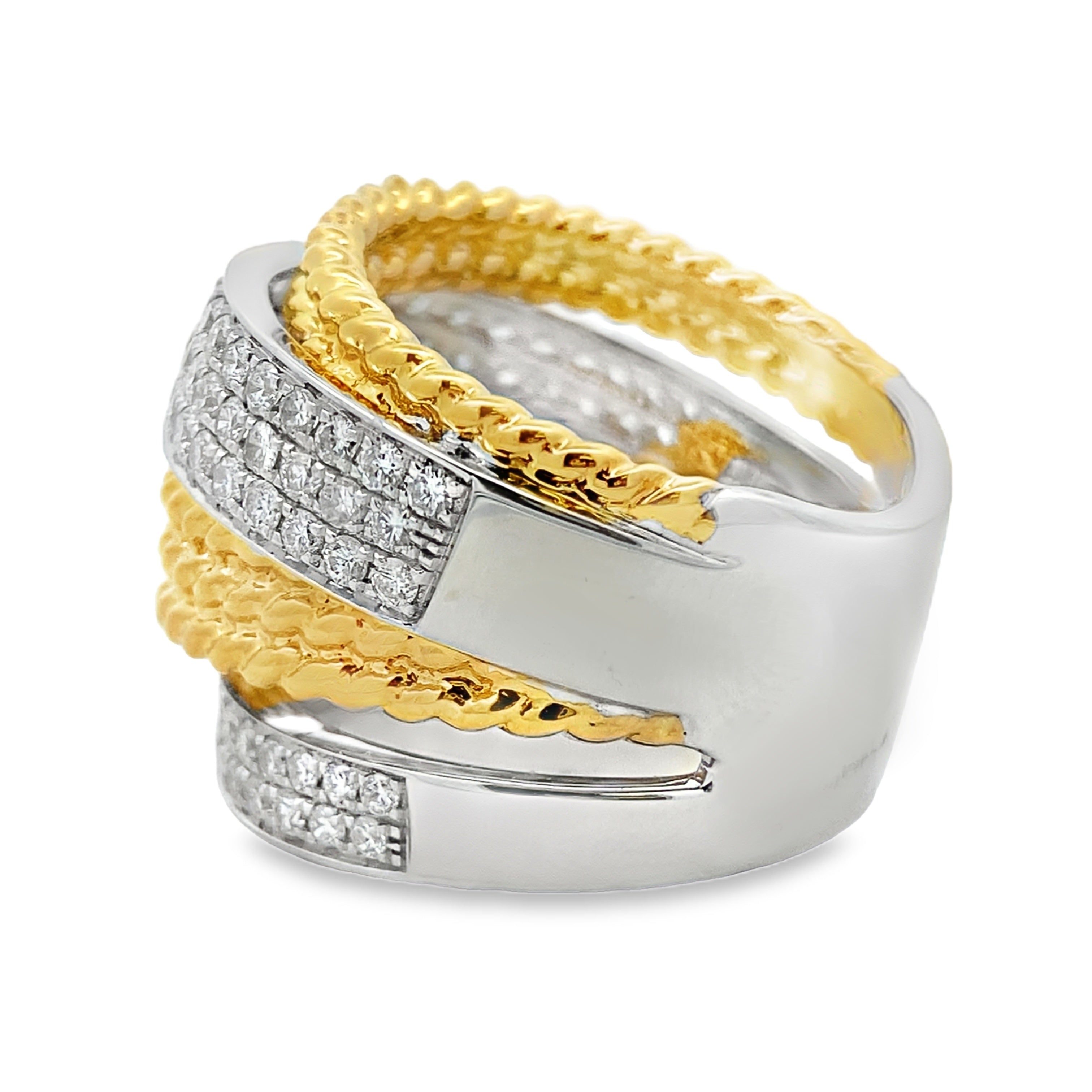 1.25ct Diamond Ring 18KT 2 Tone Gold