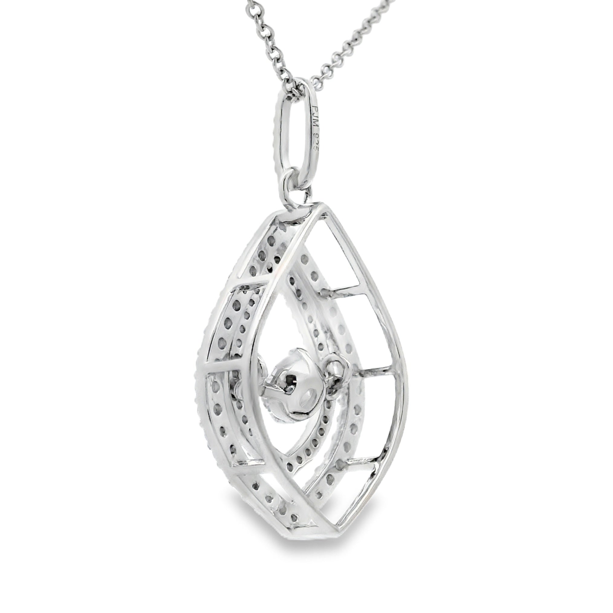 Cubic Zirconia Fashion Pendants Sterling Silver