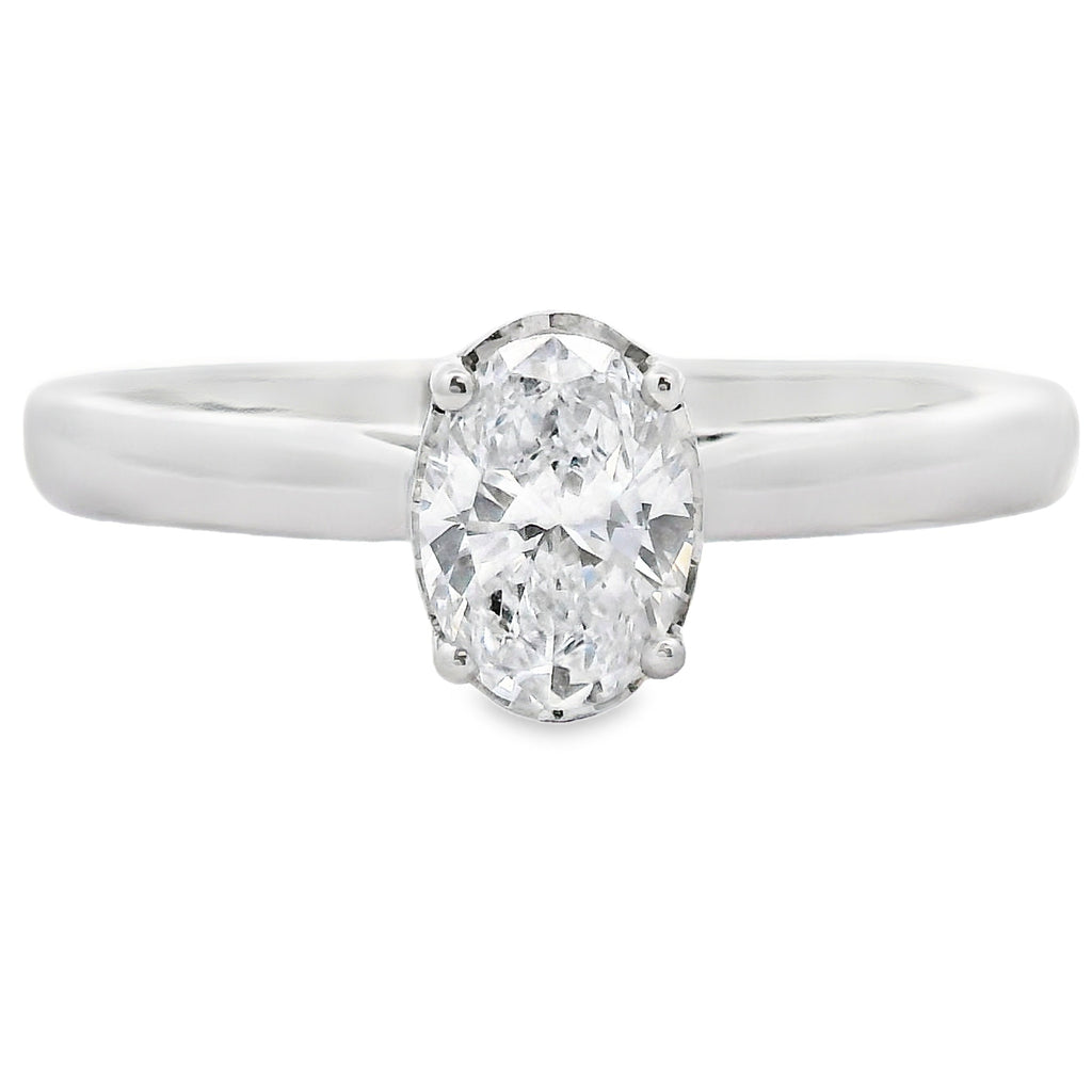Genuine .50ct Lab Grown Diamond  10KT White Gold