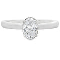 Genuine .50ct Lab Grown Diamond  10KT White Gold