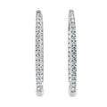 3.00ct Lab Grown Diamond Hoop Earrings 10KT White Gold