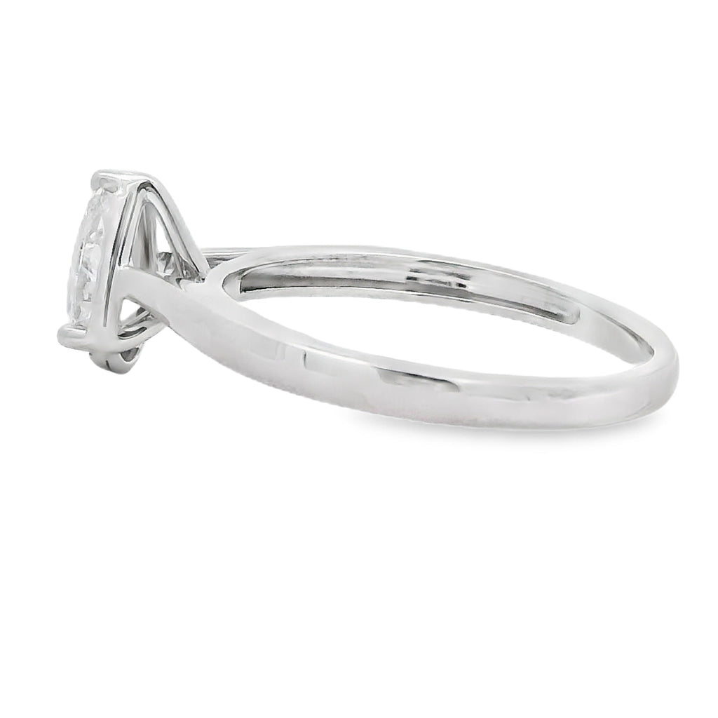 Natural .50ct Lab Grown Diamond  10KT White Gold
